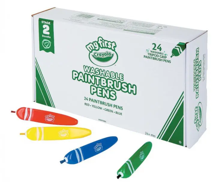 4 Color Paintbrush Pens Classpack - 24Ct 1