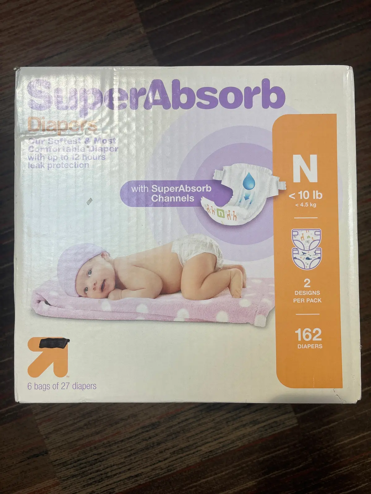 Disposable Diapers Giant Pack - Size Newborn - 162 Count 1