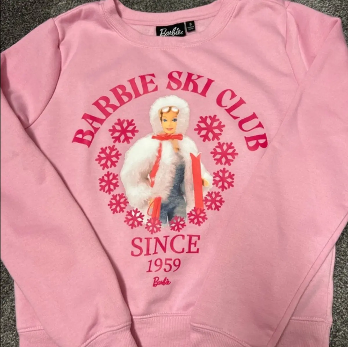 Barbie Ski Club Crew Neck Sweatshirt - Medium 1