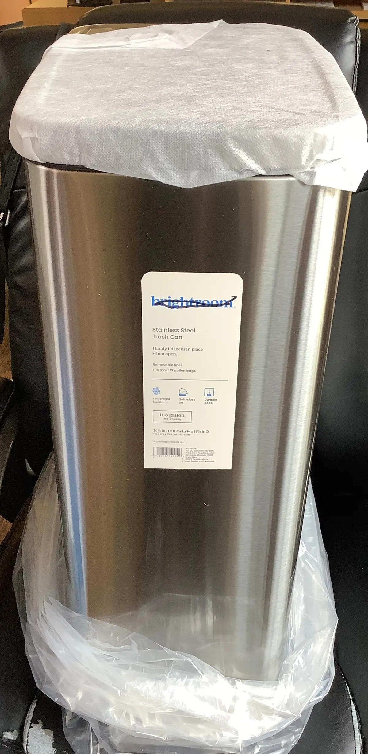 45L Slim Step Trash Can #1 1