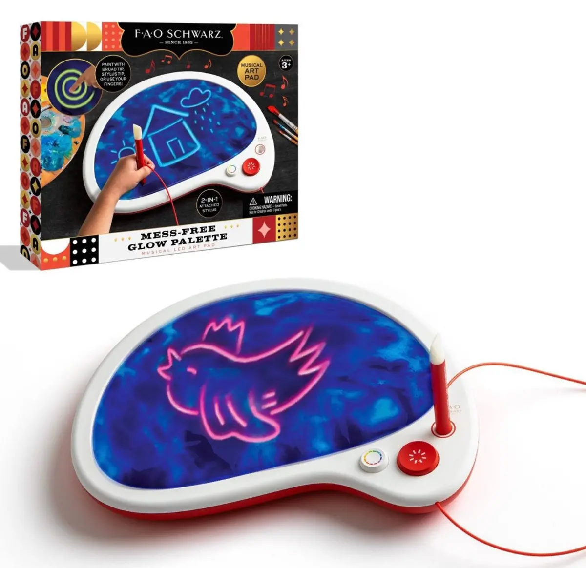 Mess Free Glow Pallet - Musical Led Art Pad 1