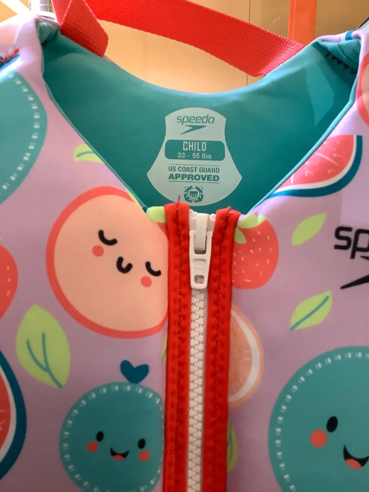 Speedo Child Pfd Life Jacket Vest-Fruit Slices-33-55Lbs 1
