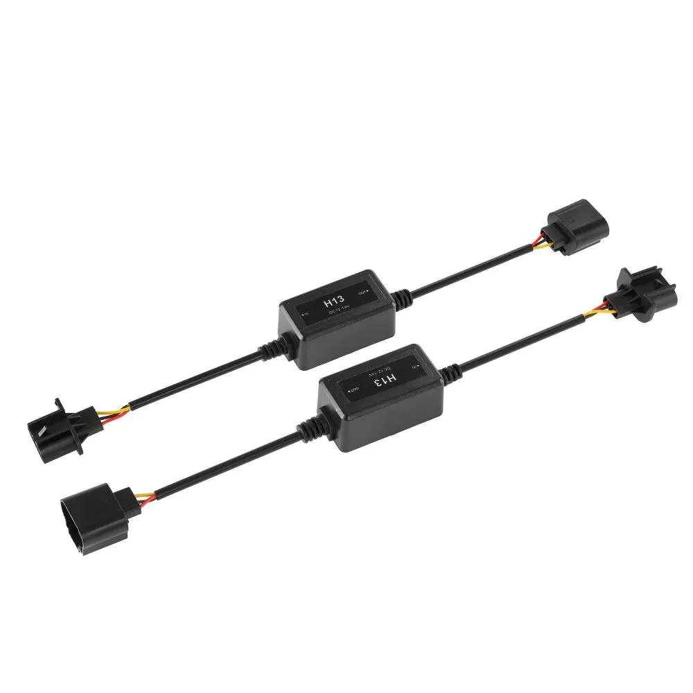 H13/9008 C10-Model Enhanced Led Headlight Bulbs Canbus Decoder Anti-Flicker Hyper Flash No Warning Harness Resistor Conversion Kit 2Pcs/Set 1