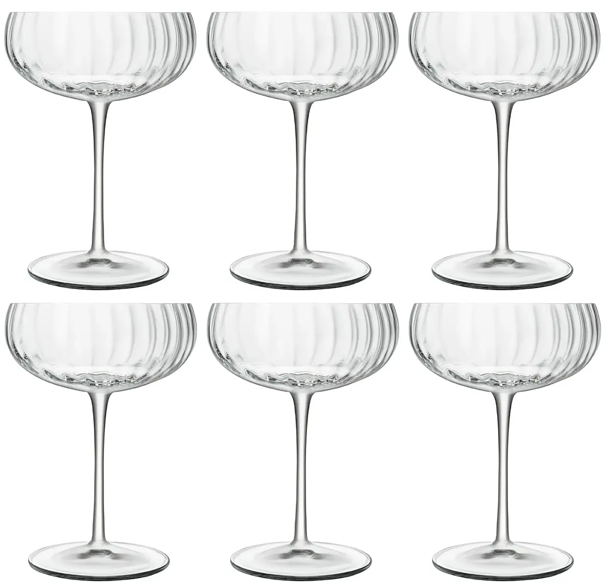 Luigi Bormioli Champagneglazen - Flutes - Champagnecoupe - Speakeasies - 300 Ml - 6 Stuks 1
