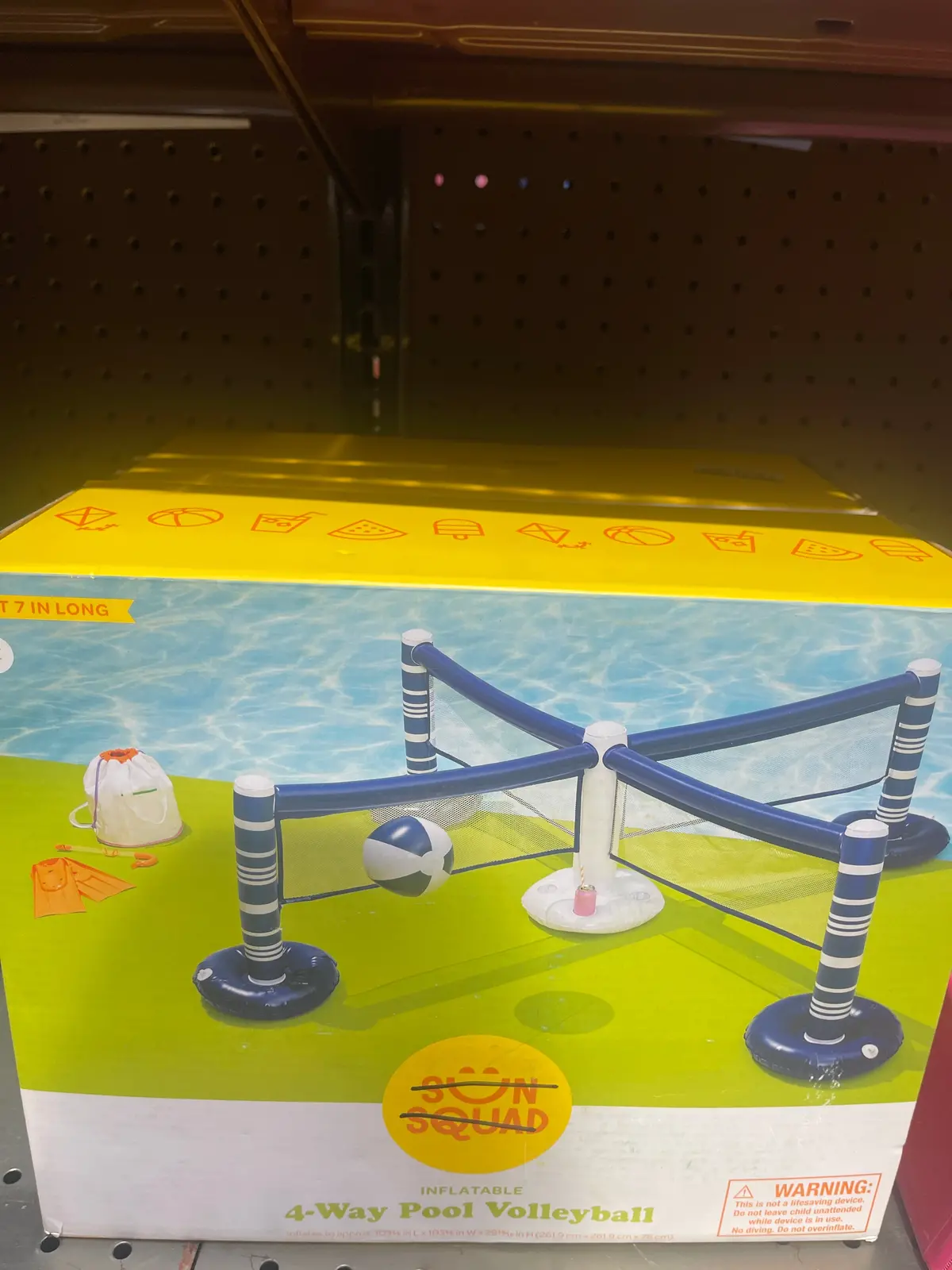 Clearance- Final Sale- Inflatable 4-Way Pool Volleyball Set 1