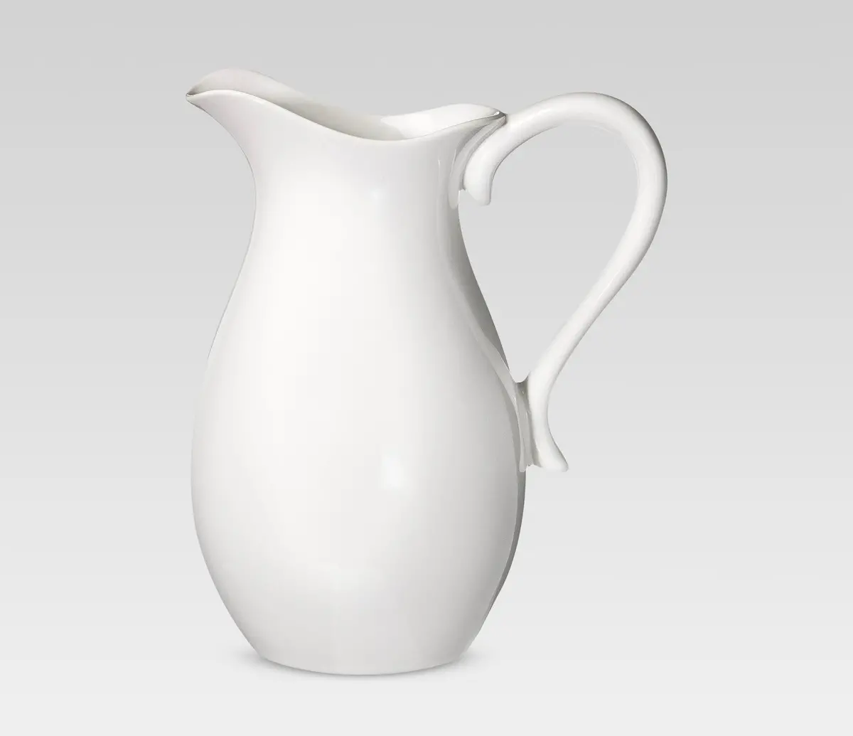 2.5L Porcelain Pitcher White 1