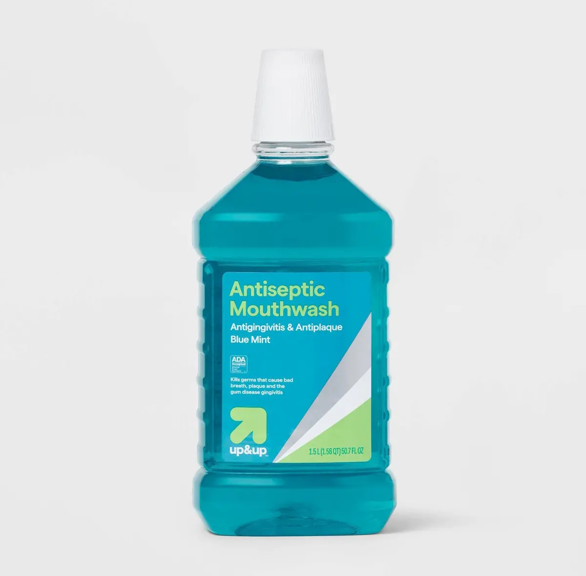 Antiseptic Blue Mint Mouthwash-50.7 Fl Oz 1
