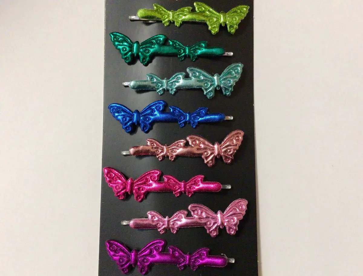 Butterfly Hair Clips - 8Pc 1