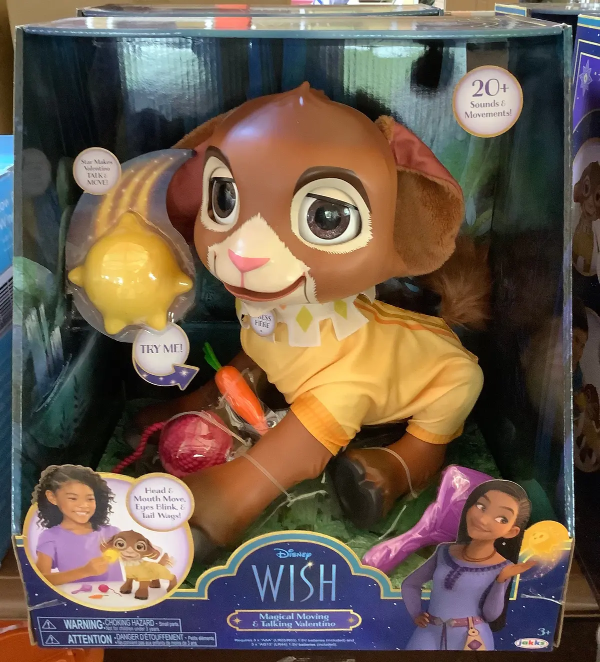 (Clearance)Disney Wish Magical Moving & Talking Valentino 12.75 Inches Tall 1