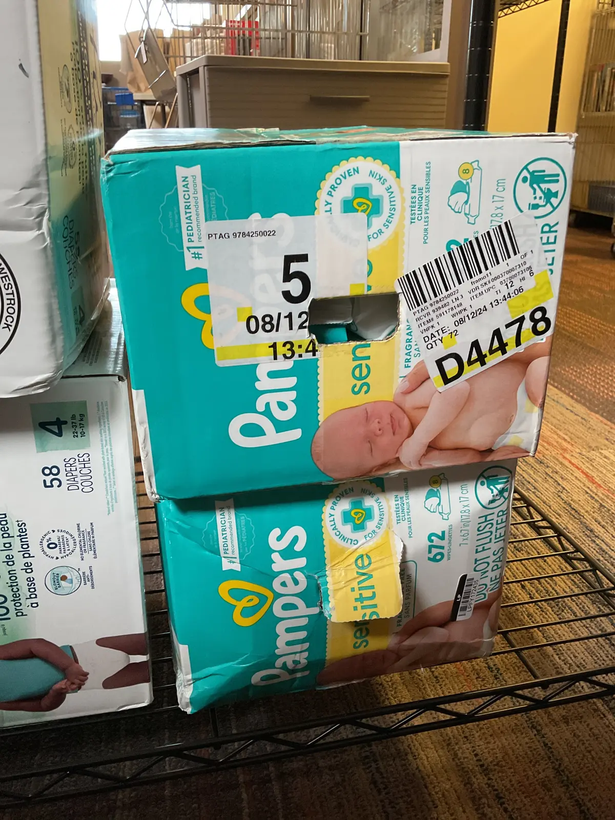 Pampers Sensitive Baby Wipes- 672Ct 1