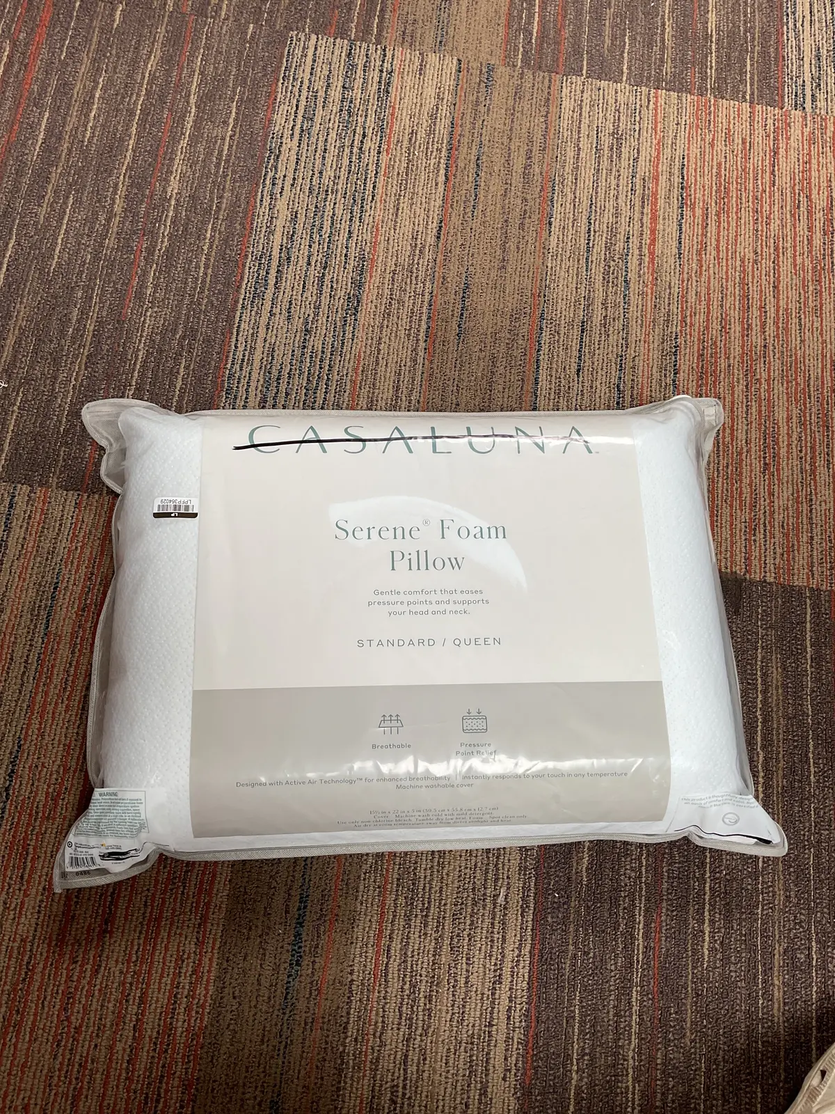 Standard/Queen Serene Foam Bed Pillow 1