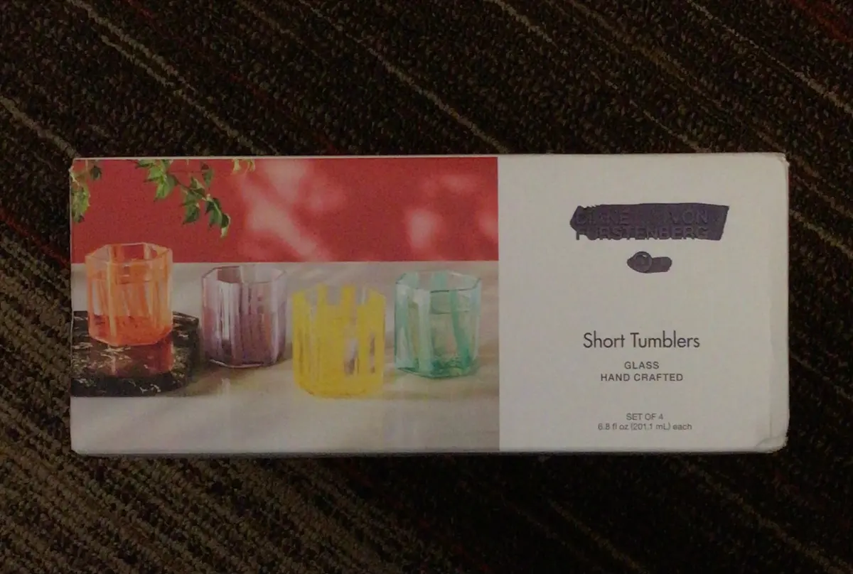 Multi Colored Short Tumblers - Glass Hand Crafted 1