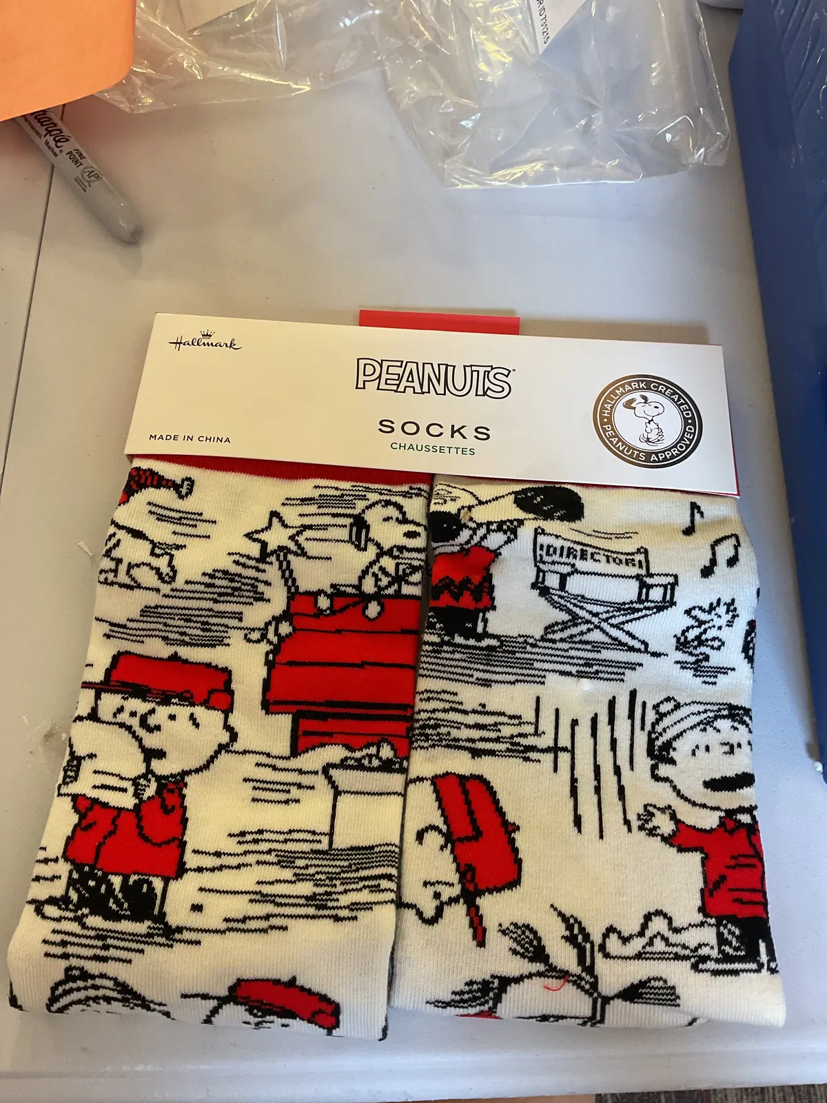 National Brand Christmas Peanuts Socks- One Size Fits Most 1