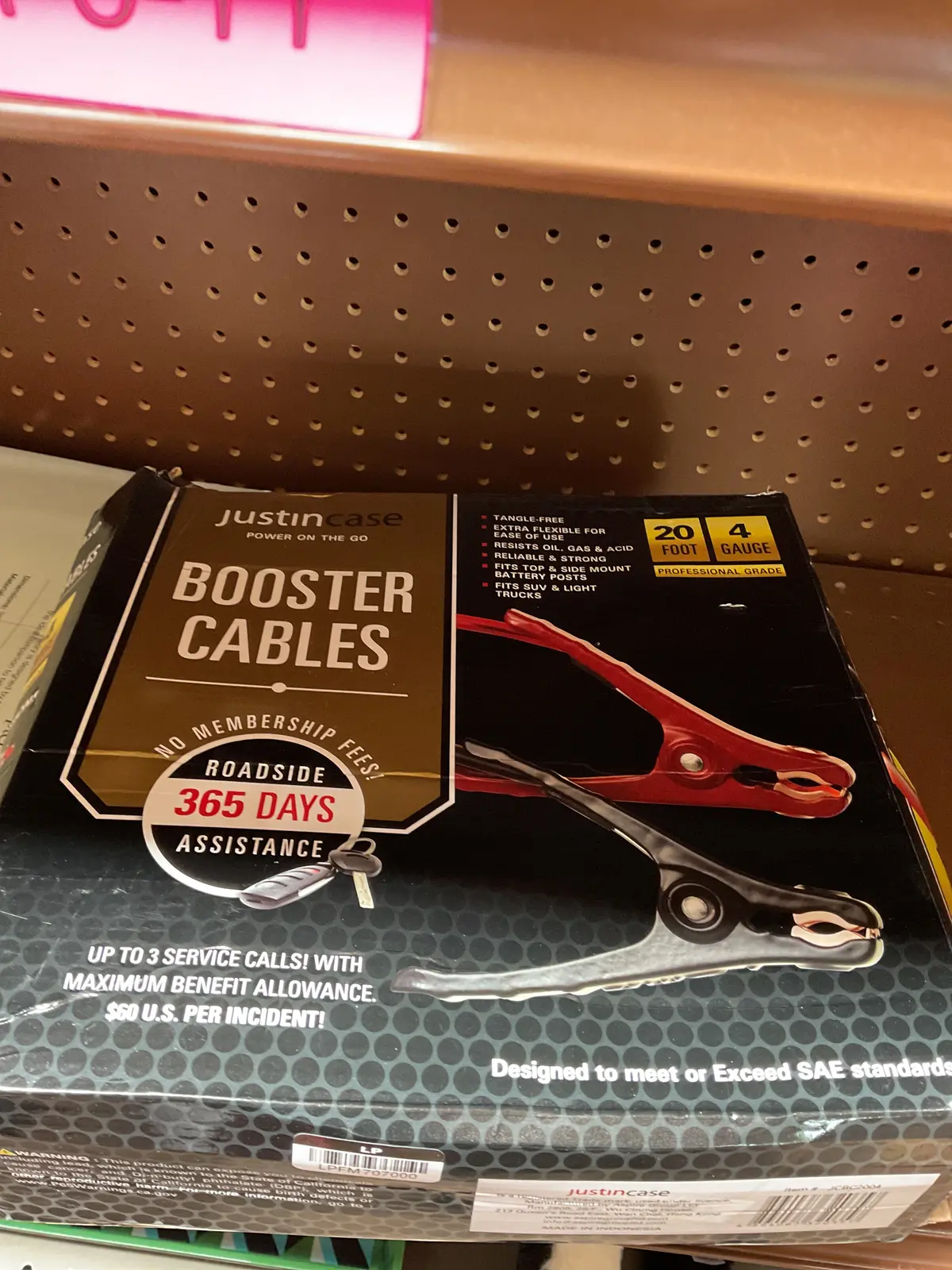 Justin Case 20Ft 4 Gauge Booster Cable 1