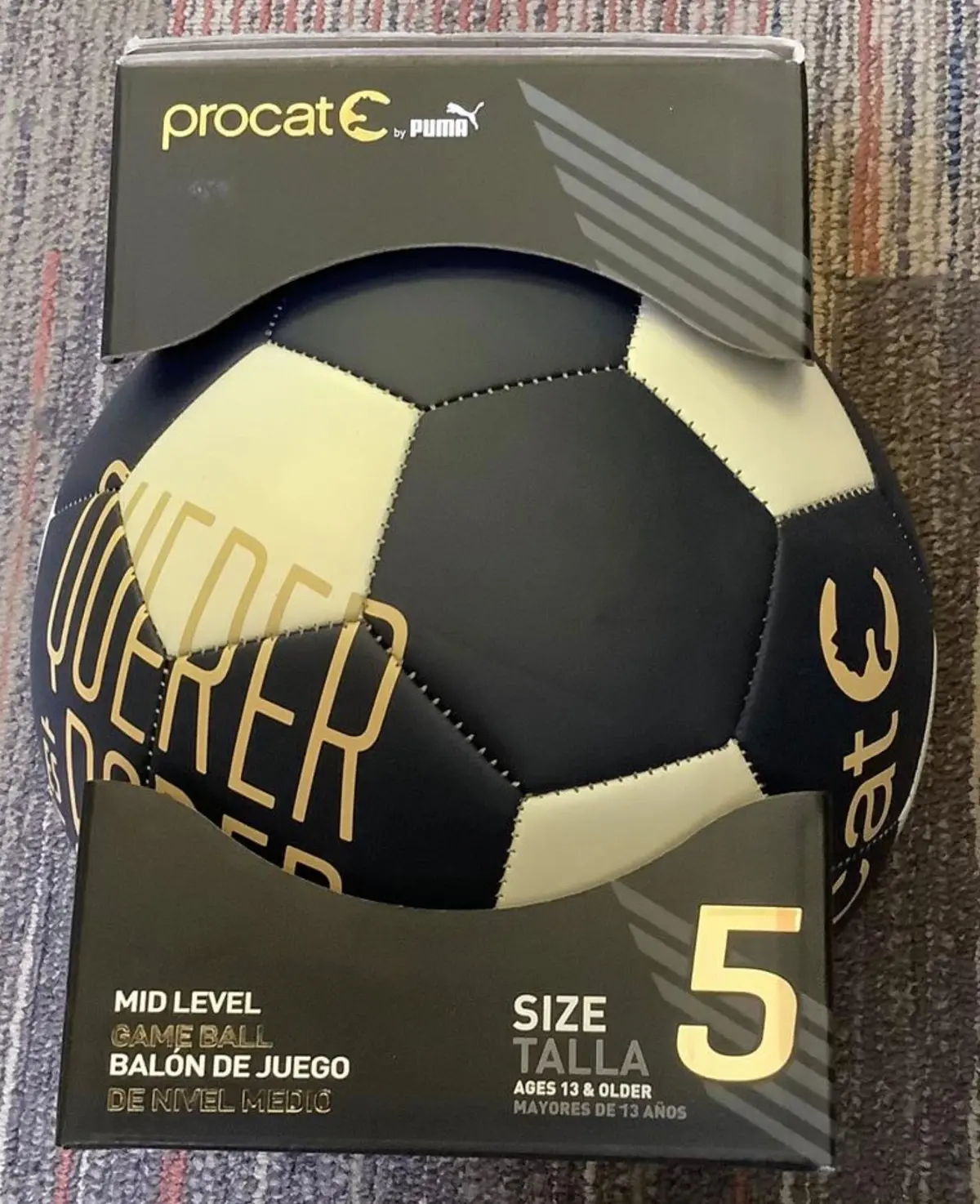 Procat By Puma Size 5 Blue And White Soccer Ball 1