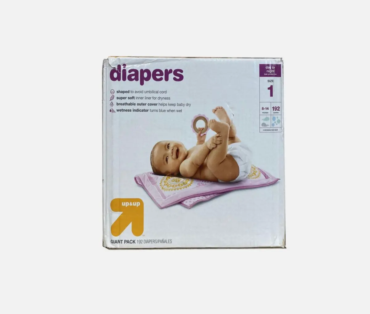 Disposable Diapers Giant Pack - Size 1 - 192Ctn 1