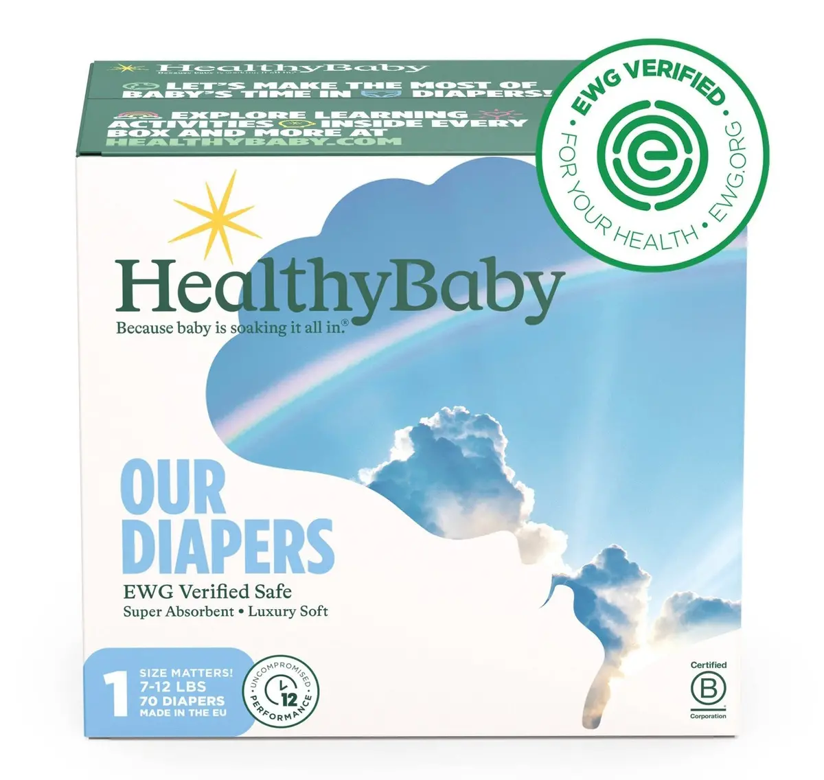 Healthybaby Diapers- Size 1 - 70Ct 1