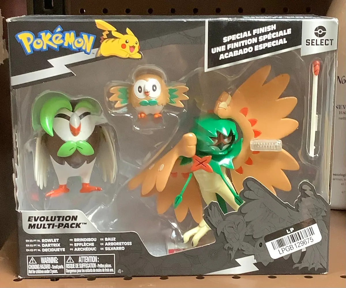 Pokémon Select Evolution Multipack Rowlet/Dartrix/ Decidueye Action Figure Set - 3Pk 1