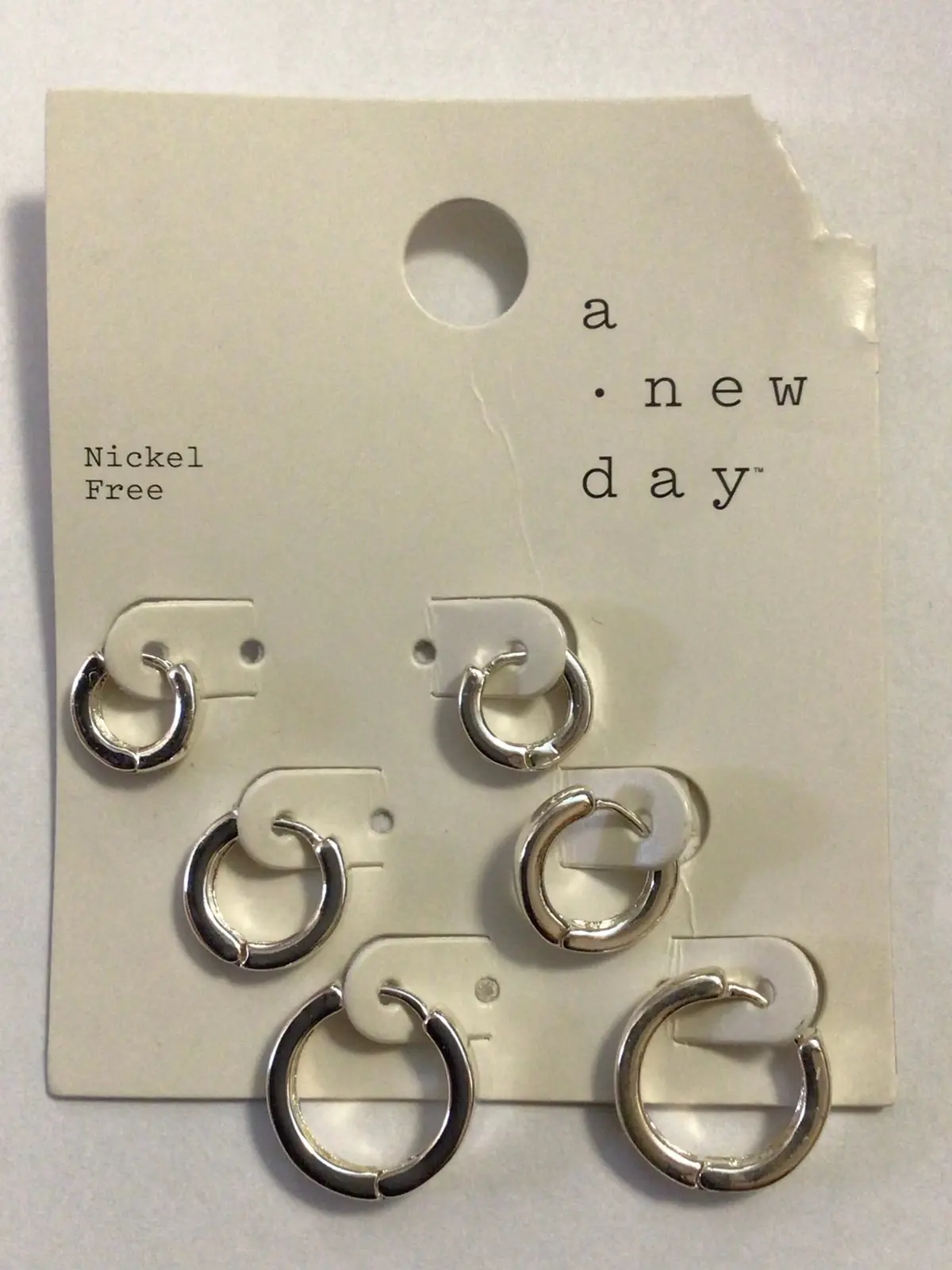 Silver Hoop Trio Earring 1