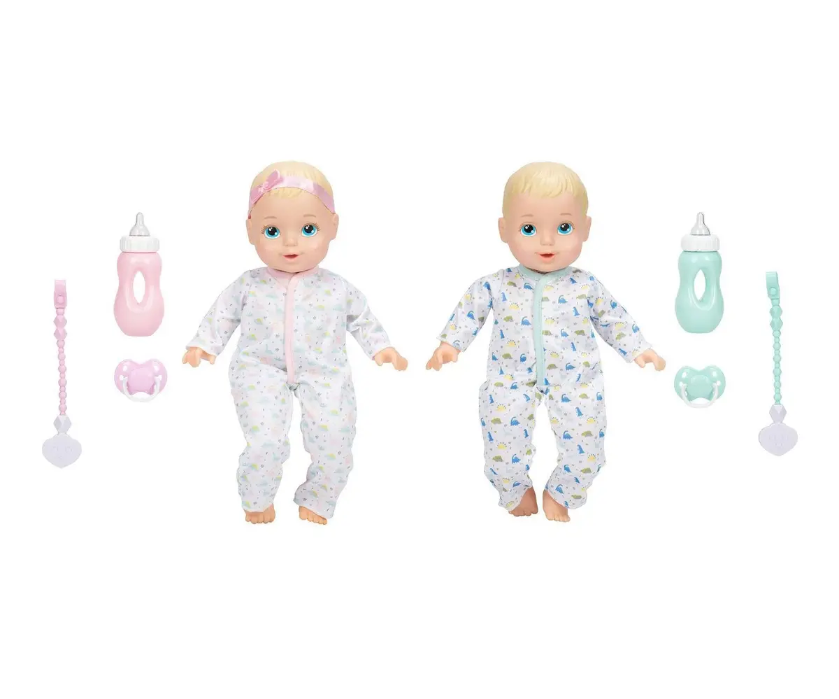 Perfectly Cute Boy & Girl Twins Blond Hair - Blue Eyes 1