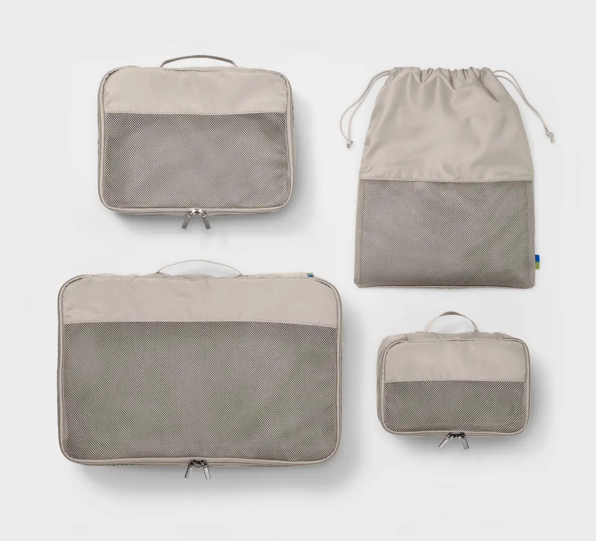 4Pc Packing Cube Set - Taupe 1