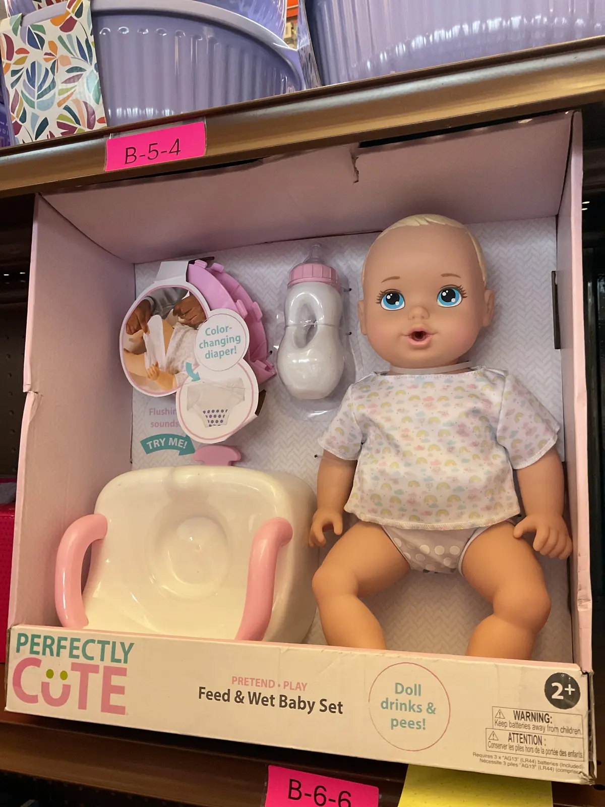 Perfectly Cute Feed & Wet 14" Baby Set - Blonde With Blue Eyes 1