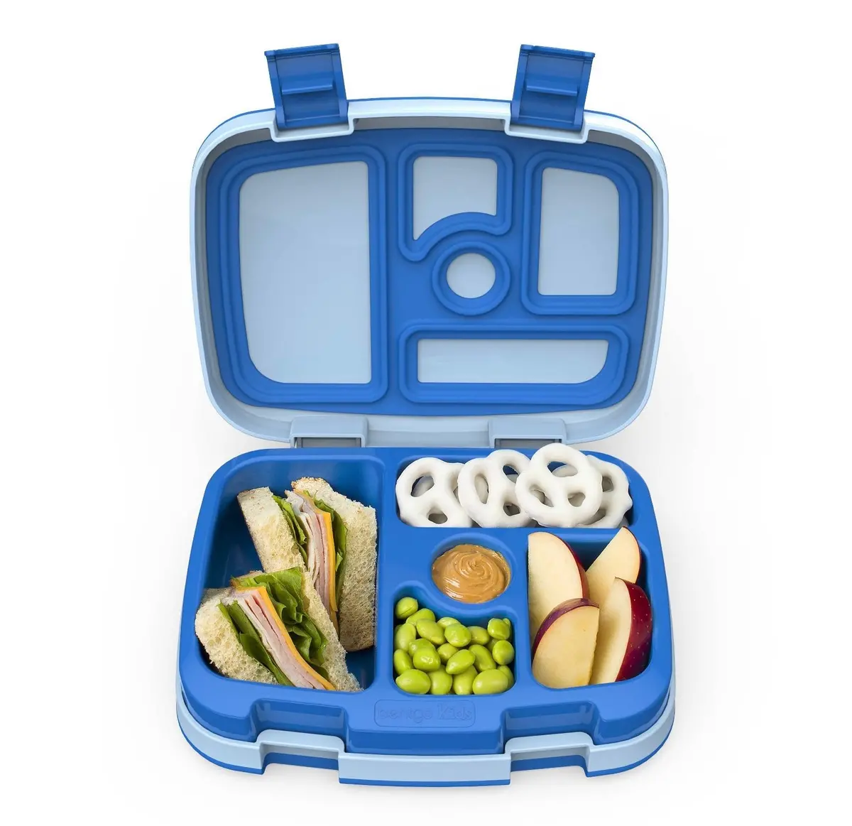 Bentgo Kids' Brights Leakproof, 5 Compartment Bento-Style Kids' Lunch Box - Blue 1