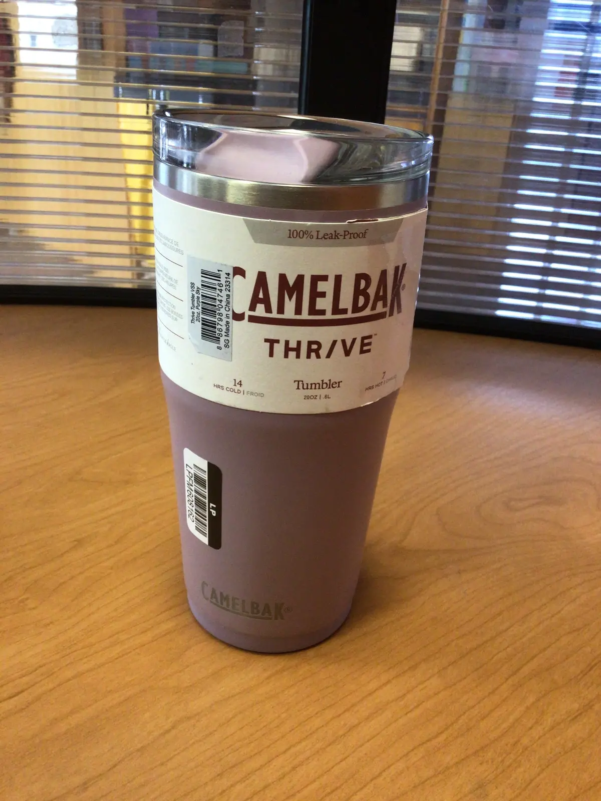 Camelbak 20Oz Thrive Vacuum Insulated Stainless Steel Leakproof Tumbler-Purple 1