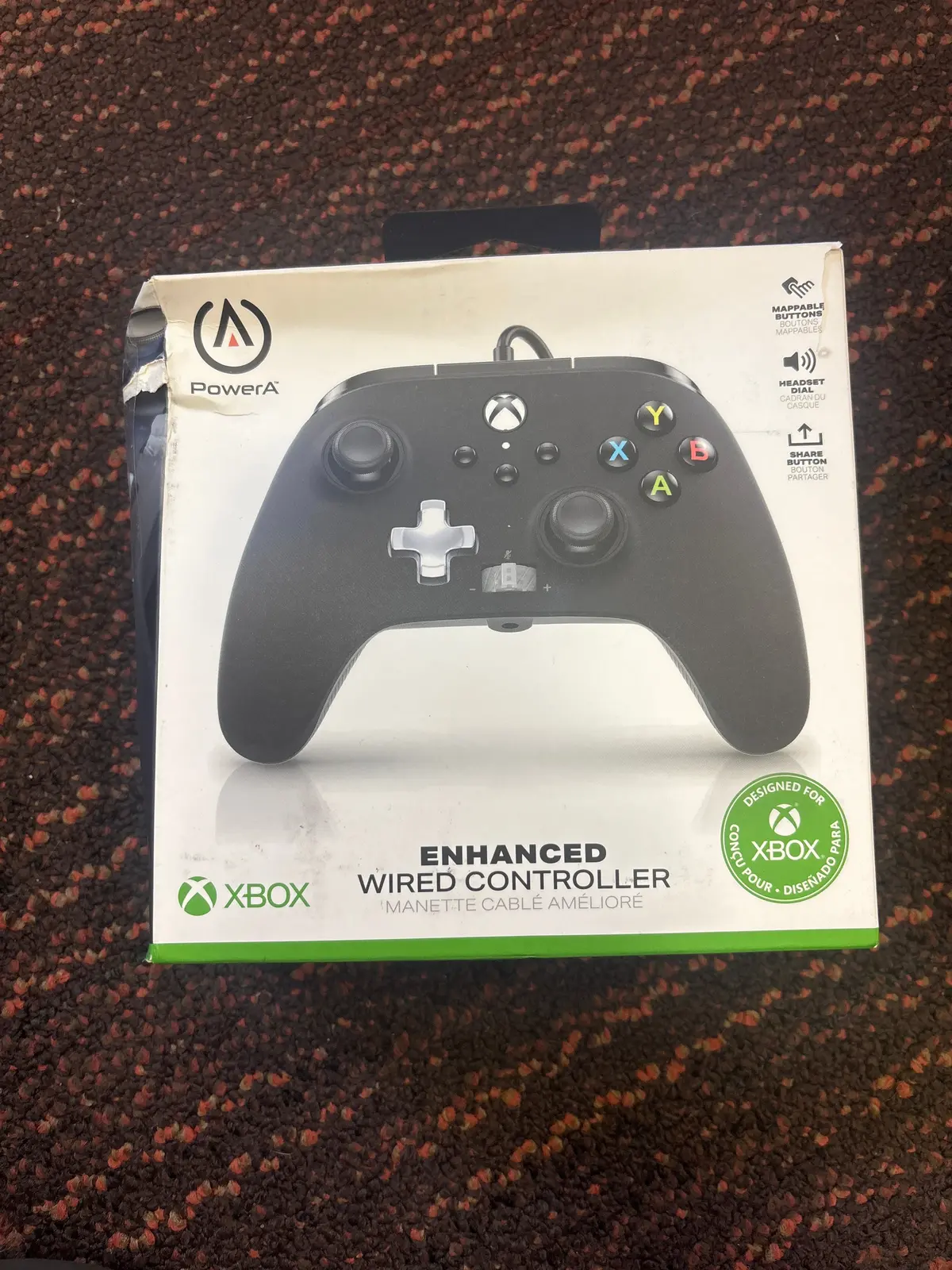 Powera Enhanced Wired Controller For Xbox Series X|S/Xbox One - Black - Open Box 1