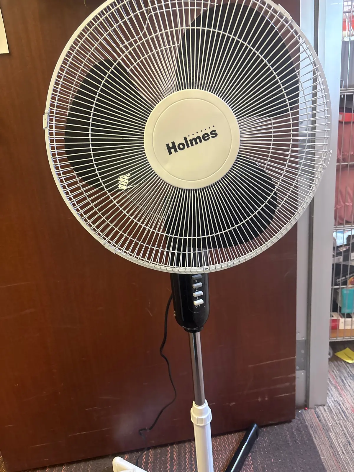 Holmes Adjustable Oscillating Fan - Black/White 1