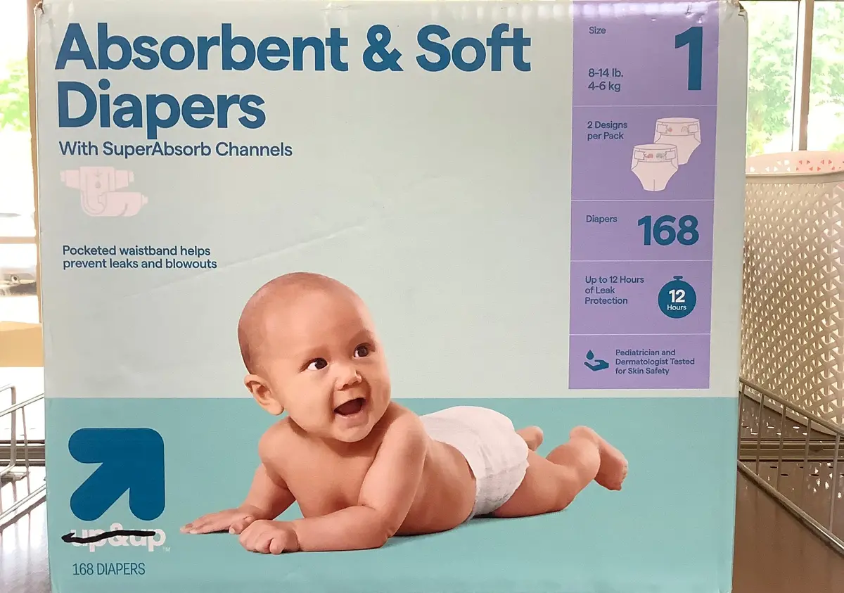 Disposable Diapers Giant Pack - Size 1 - 168Ct 1