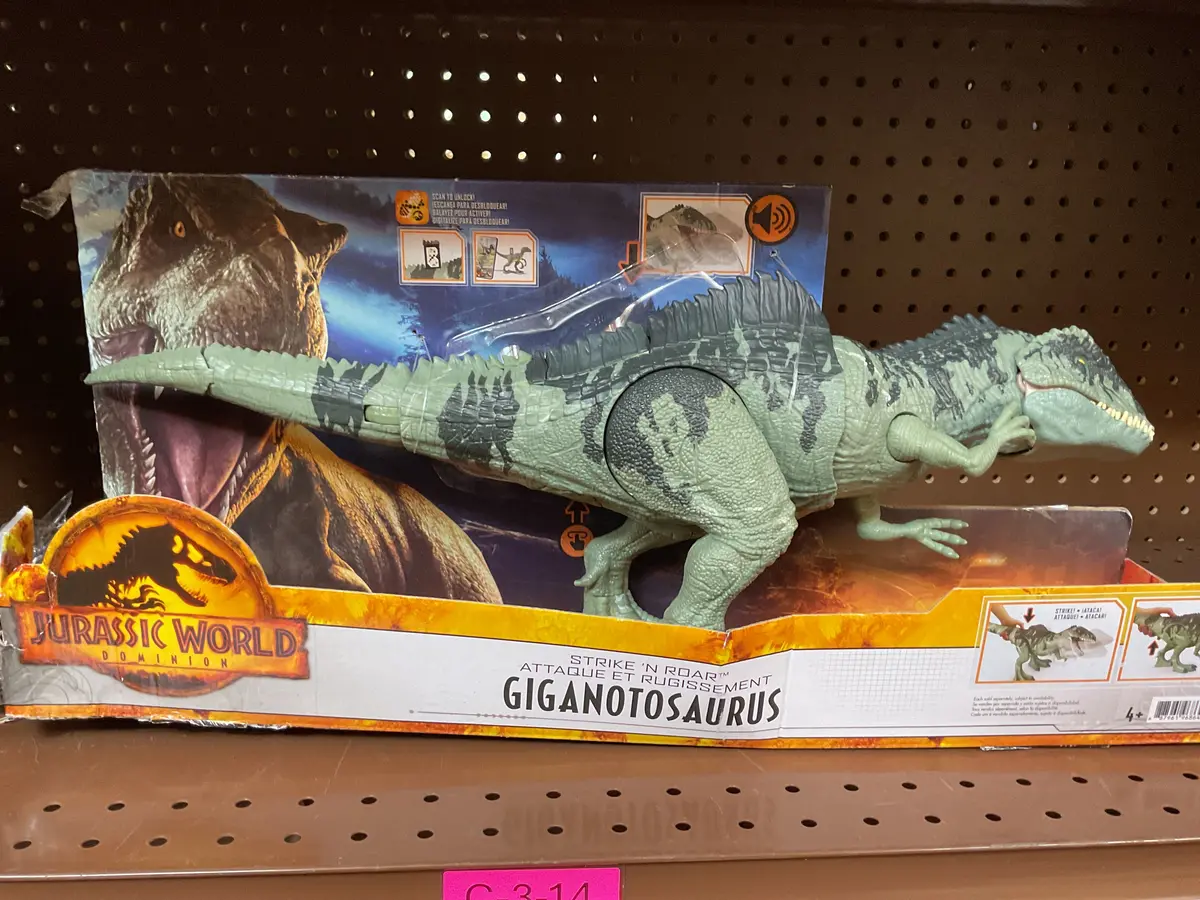 Mattel Jurassic World Ruler Super Biting! Roaring Giganotosaurs 1