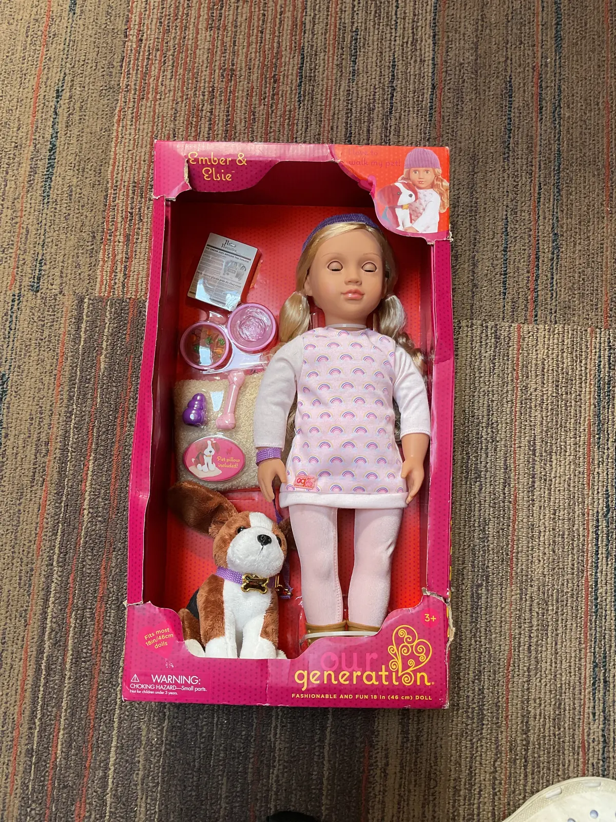Our Generation Ember & Elsie 18" Doll & Pet Set 1
