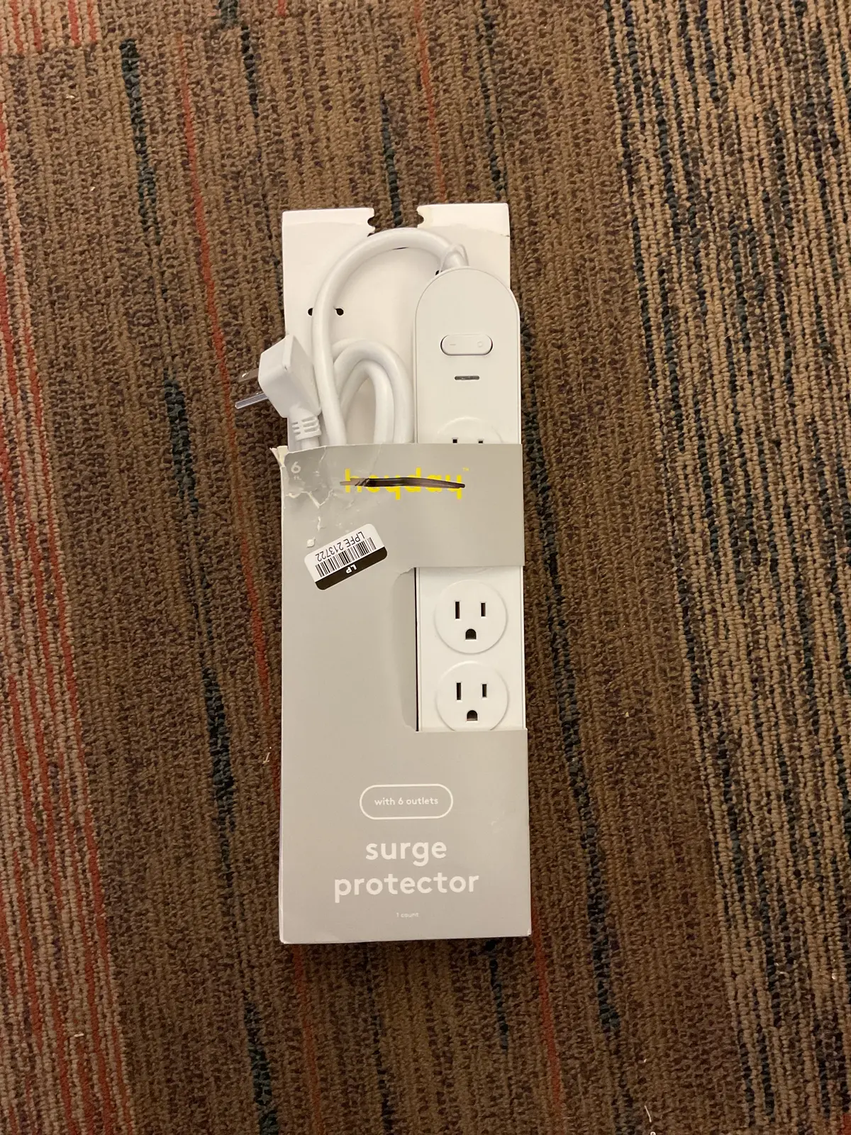 White 6' Surge Protector 1