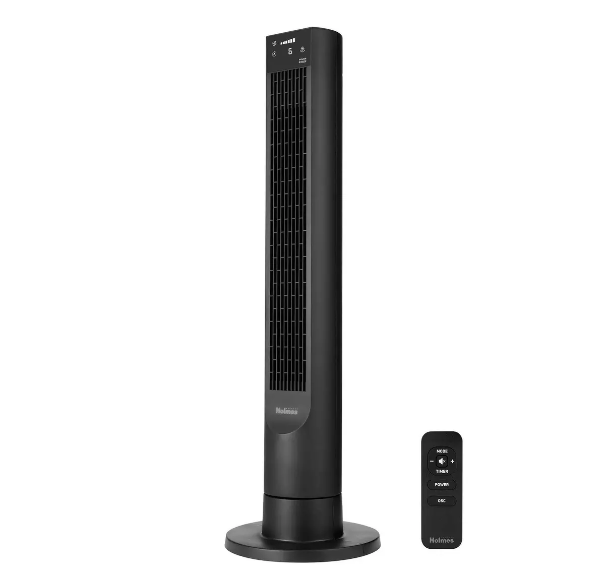Holmes 40" Oscillating Digital Tower Fan With Clear Read Display 1