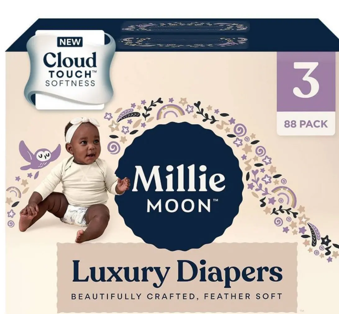 Millie Moon Luxury Diapers Size 3 - 88Ct 1