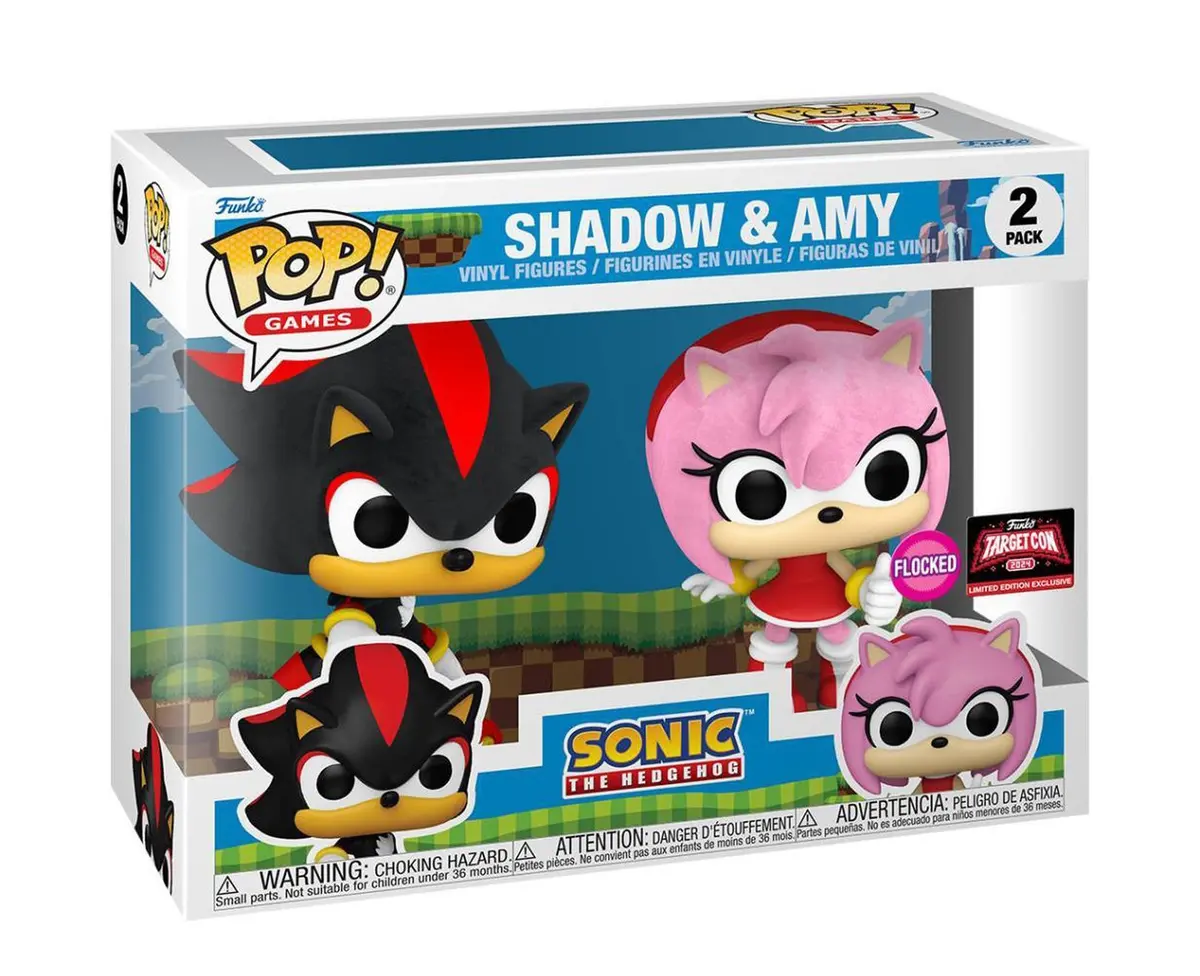 Funko Pop! Games: Sonic The Hedgehog Shadow & Amy Rose Figures- 2Pk 1