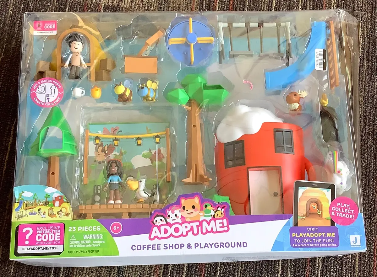 Adopt Me Coffee Shop And Playground Playset - Clearance 1
