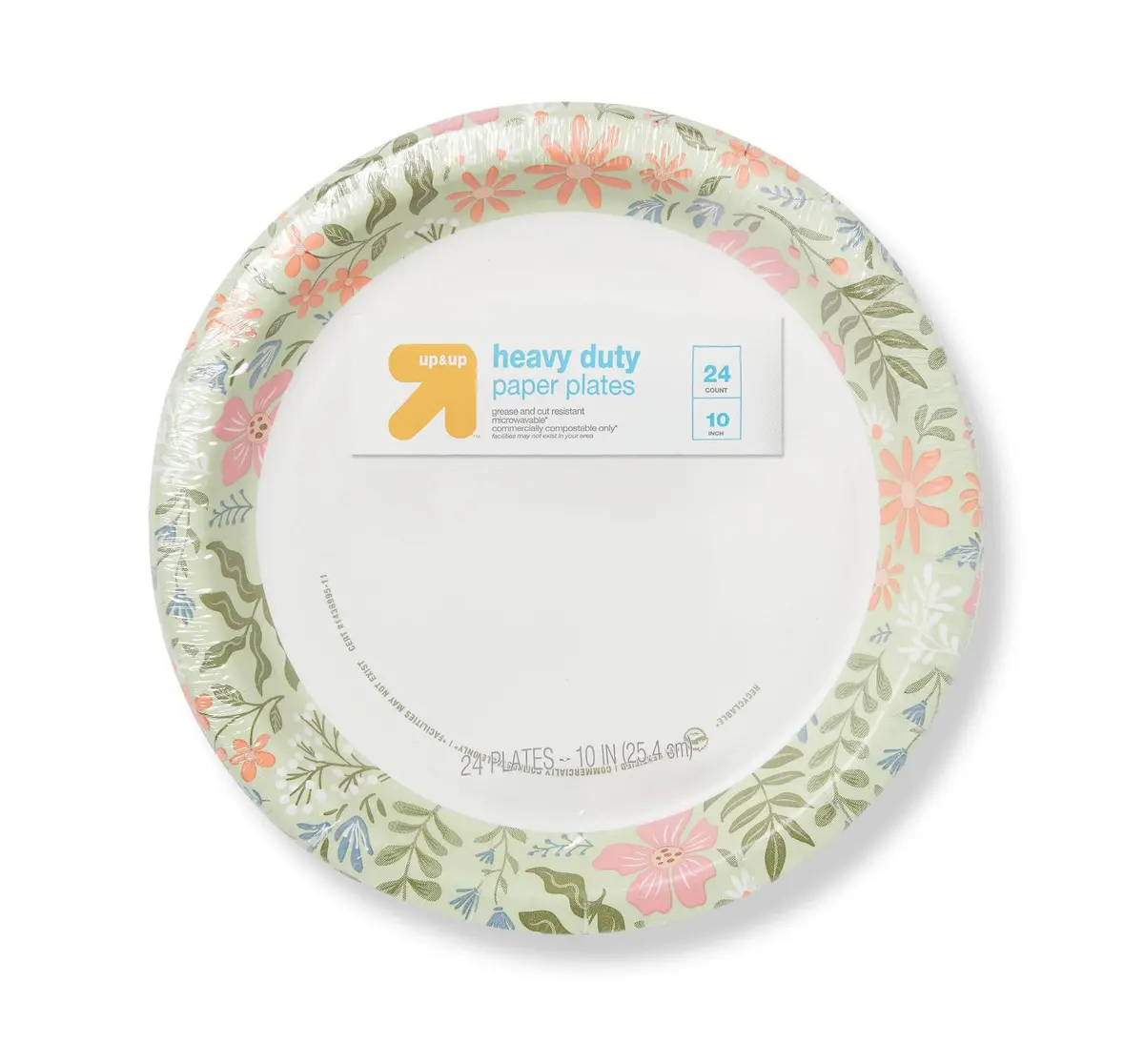 Disposable Plate 10”- Spring Floral- 24Ct 1