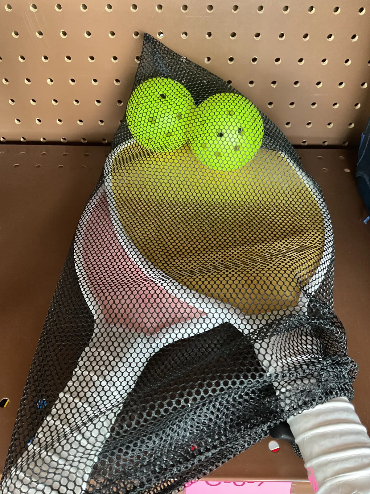 Franklin Sports 2 Player Wood Journey Pickleball Paddle And Ball Set In Mesh Bag - Yellow/Pink 1