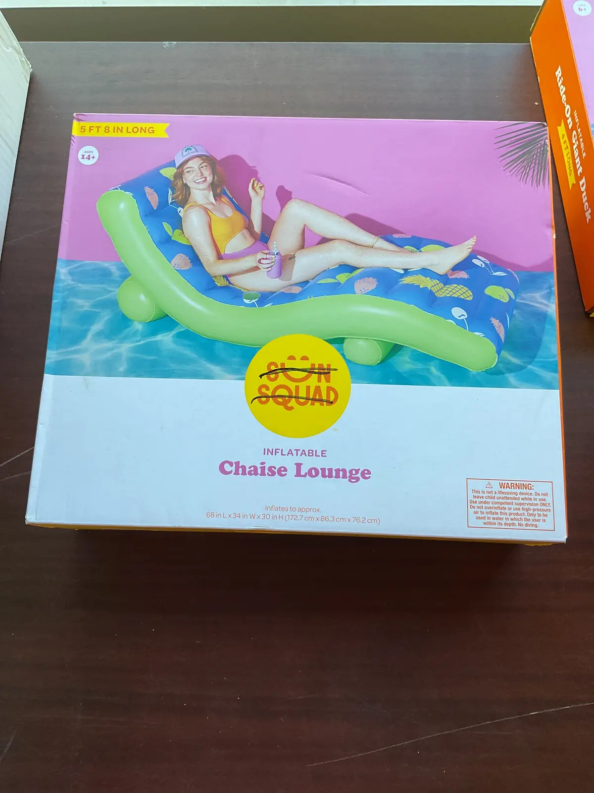 Chaise Lounge Fruit Sms Water Floats And Inflatables Green/ Blue 1