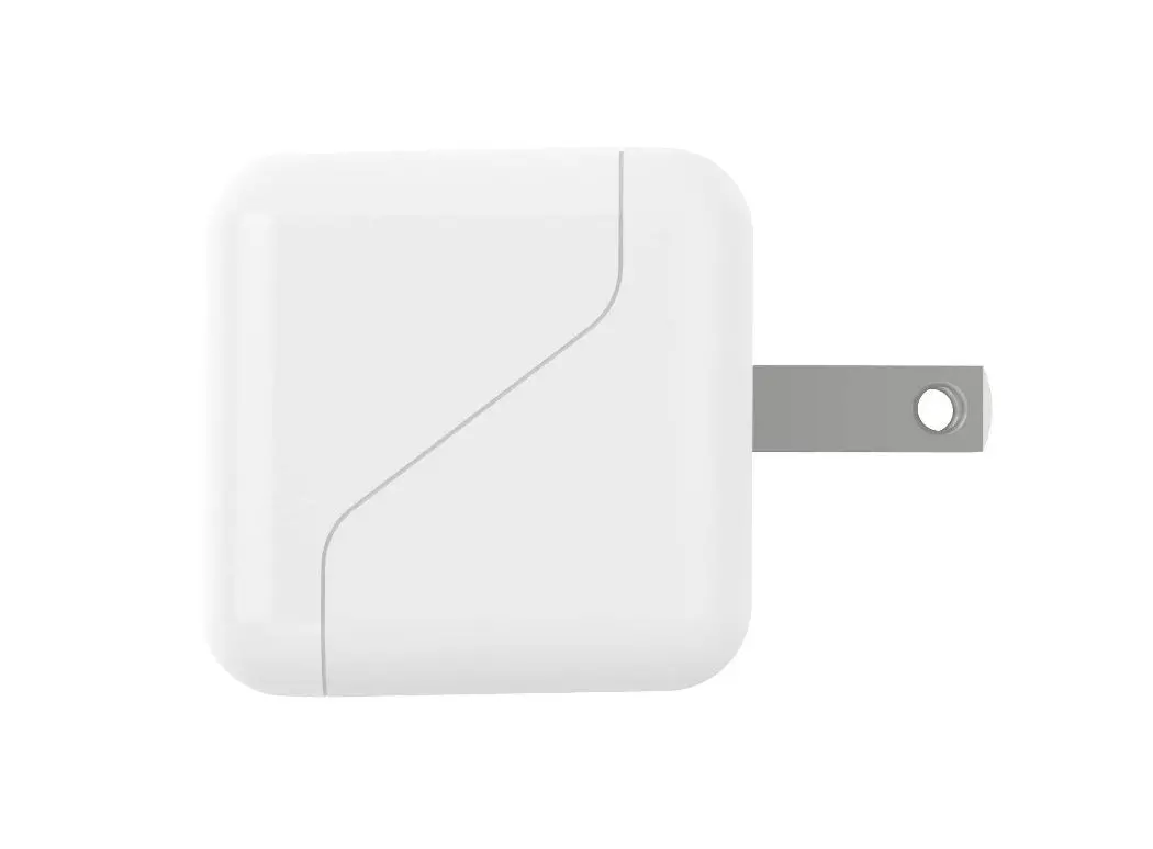 Dual Port Usb-A And Usb-C Wall Charger - White 1