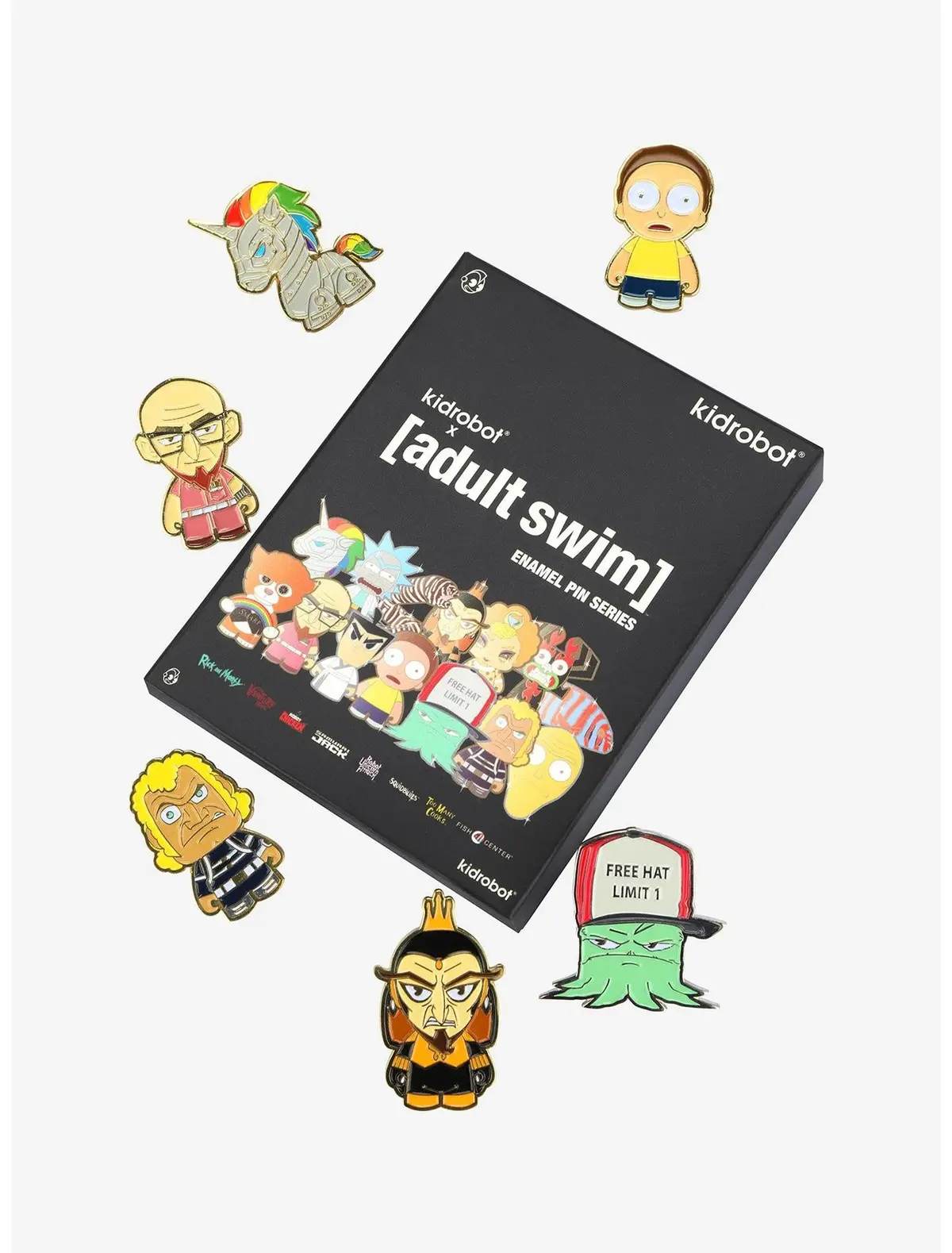 Kidrobot X Adult Swim Blind Box Enamel Pin 1