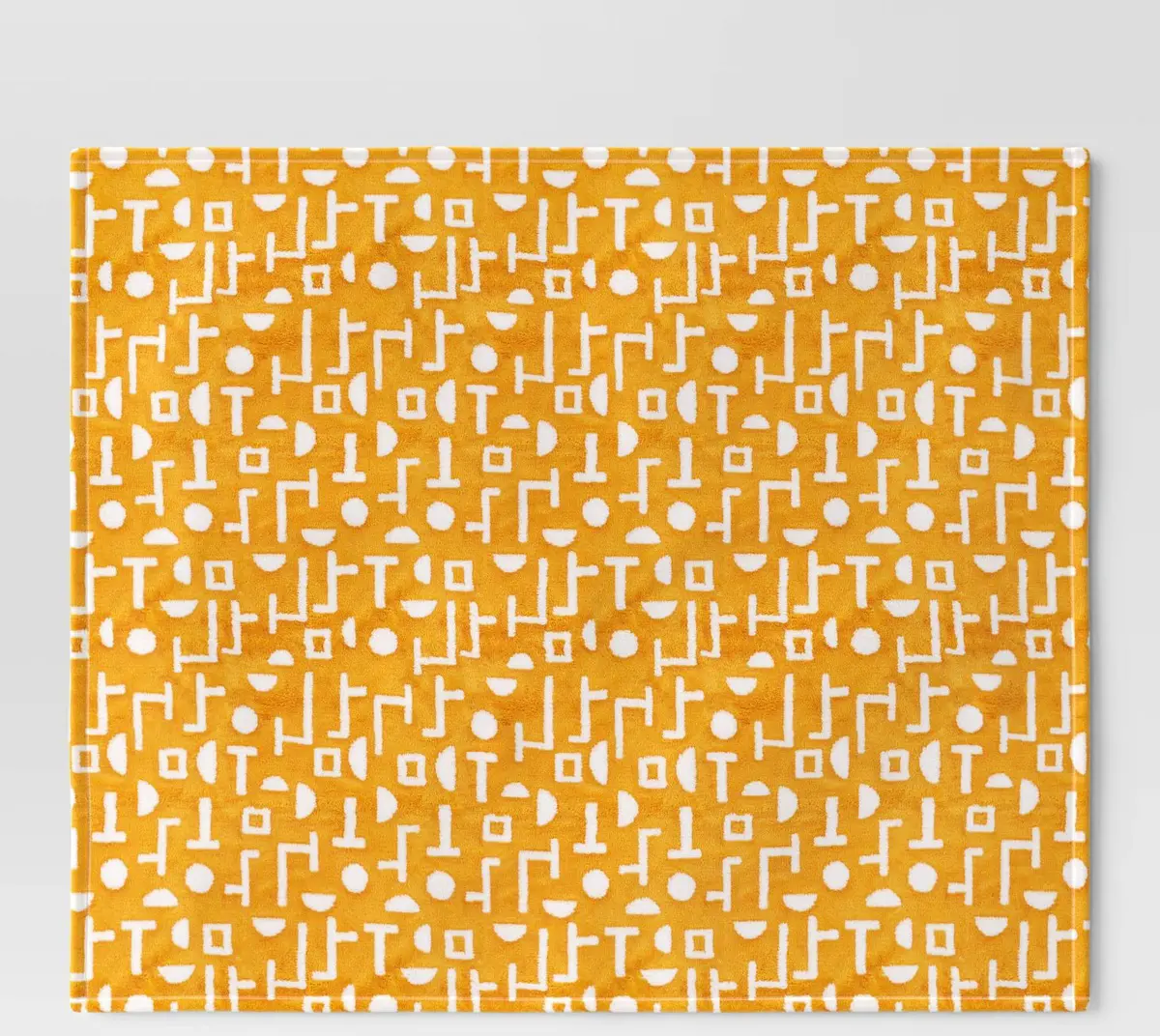 Patterned Angular Geometric Jacquard Faux Shearling Throw Blanket 1