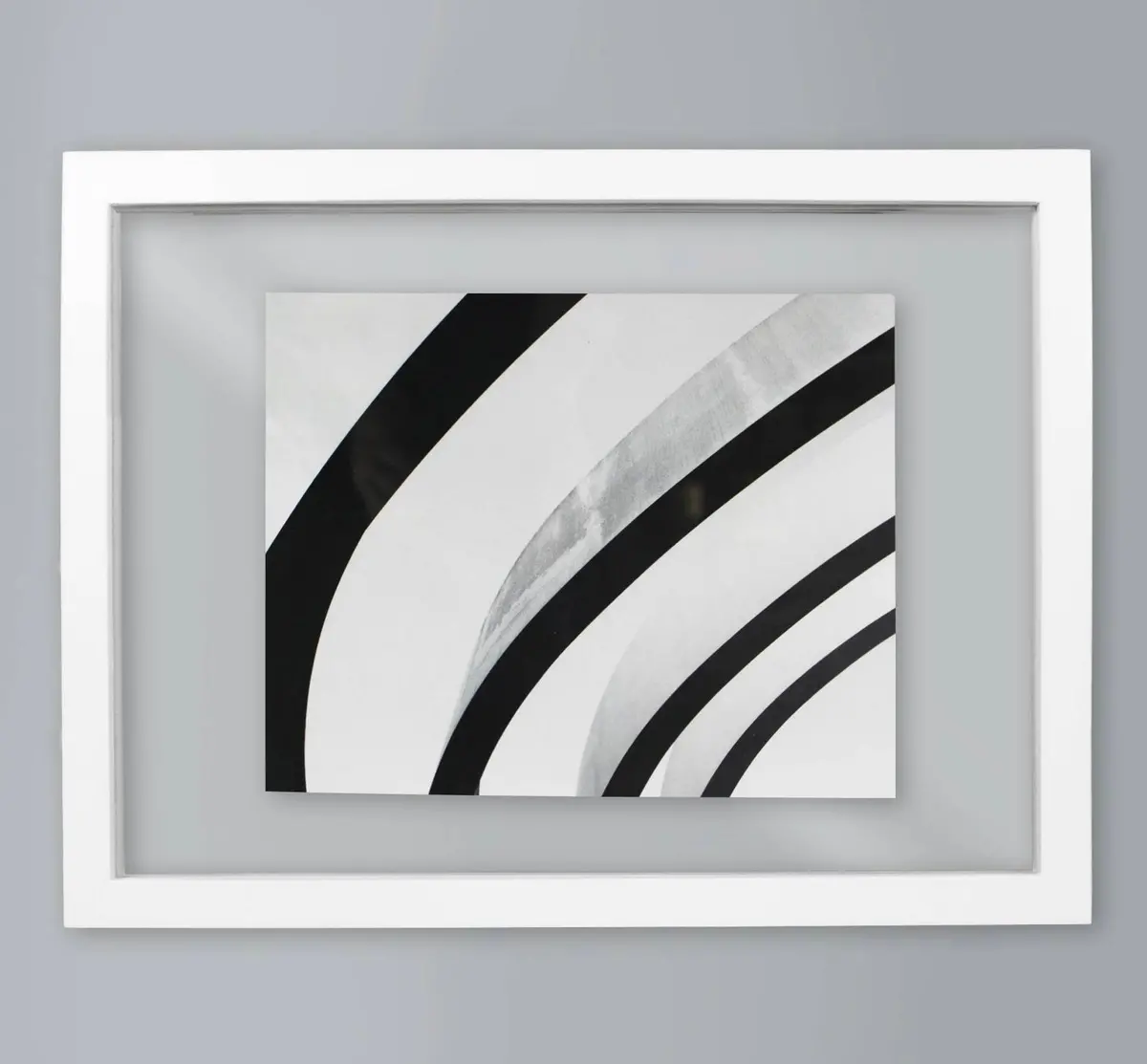 11”X15” Floated To 8”X10” Thin Gallery Float Frame - White 1