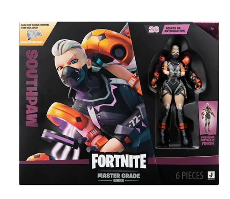 Fortnite Master Grade Series Southpaw 4” Action Figure & Accessories 1