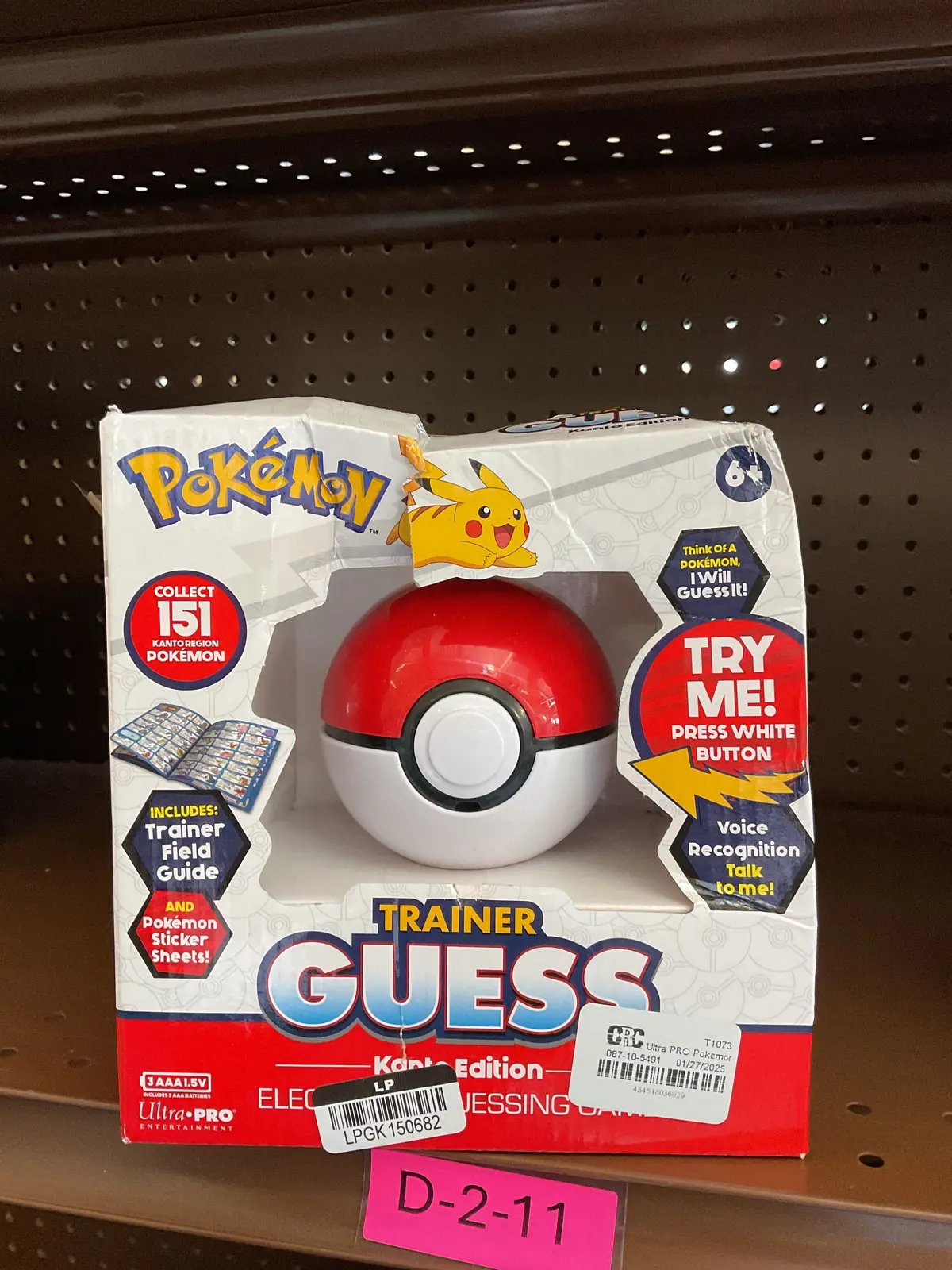 Ultra Pro Pokemon Trainer Guess Kanto Board Game 1