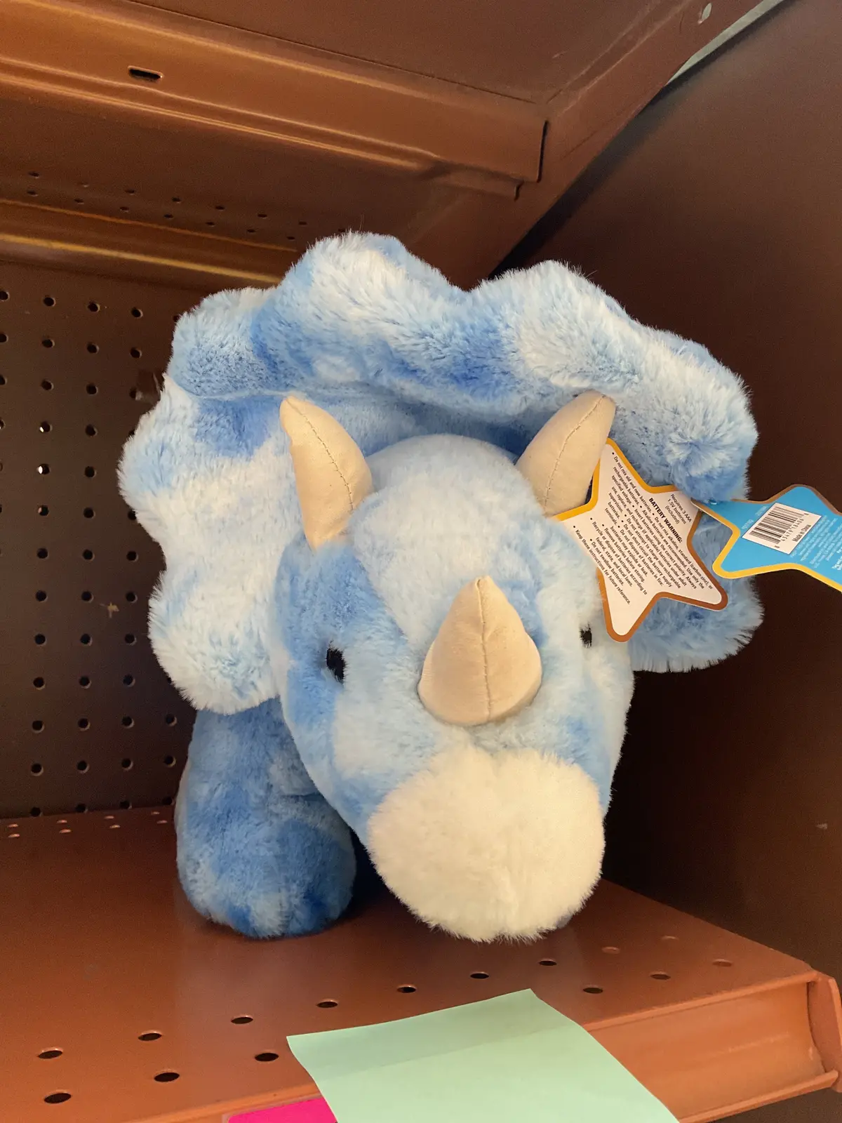 Fao Schwarz 12" Glow Brights Led With Sound Triceratops Dinosaur
Toy Plush 1