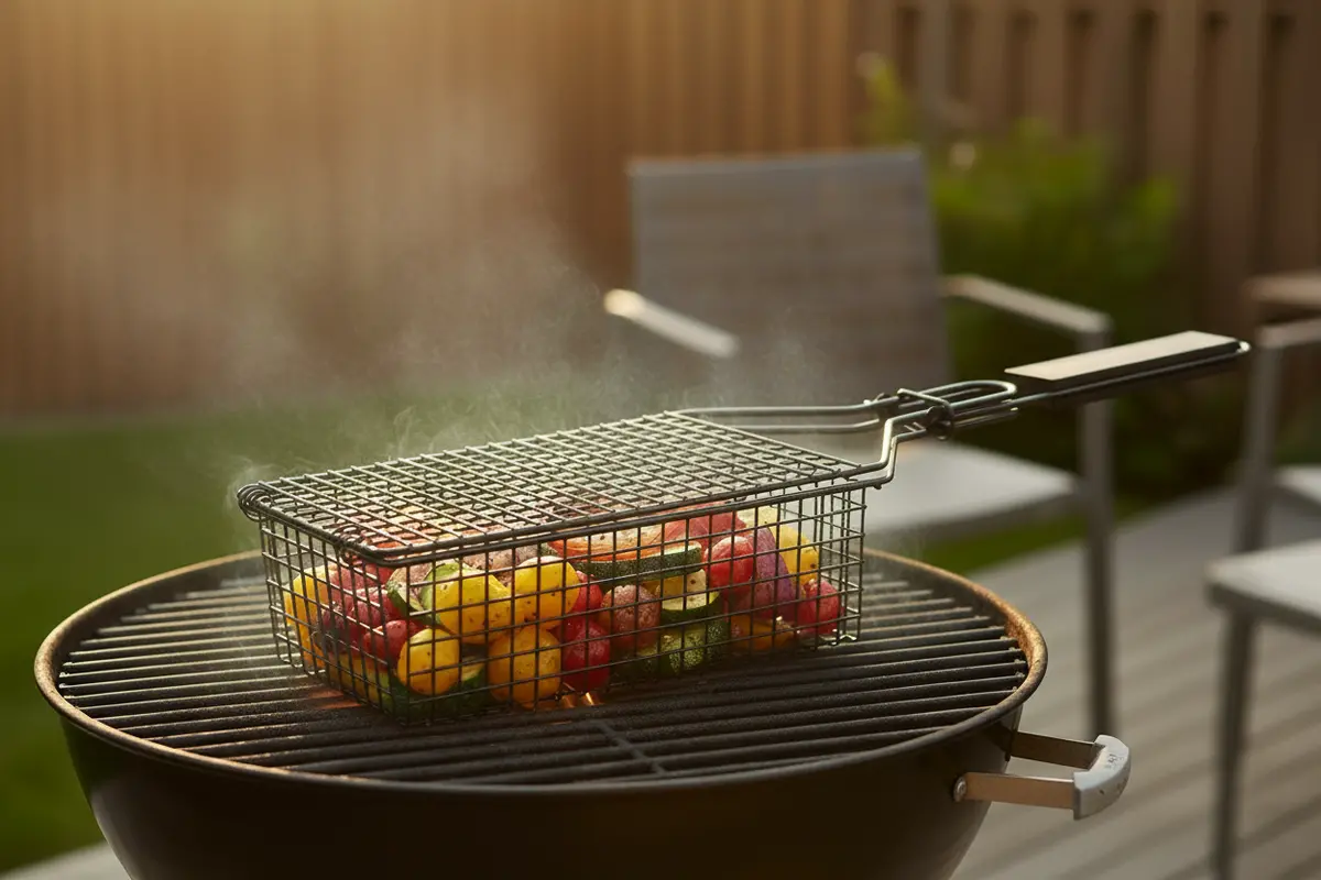 Cookinglife Bbq Grillmand Fire & Flavour 37 X 14 X 9 Cm - Non-Stick Metaal 2