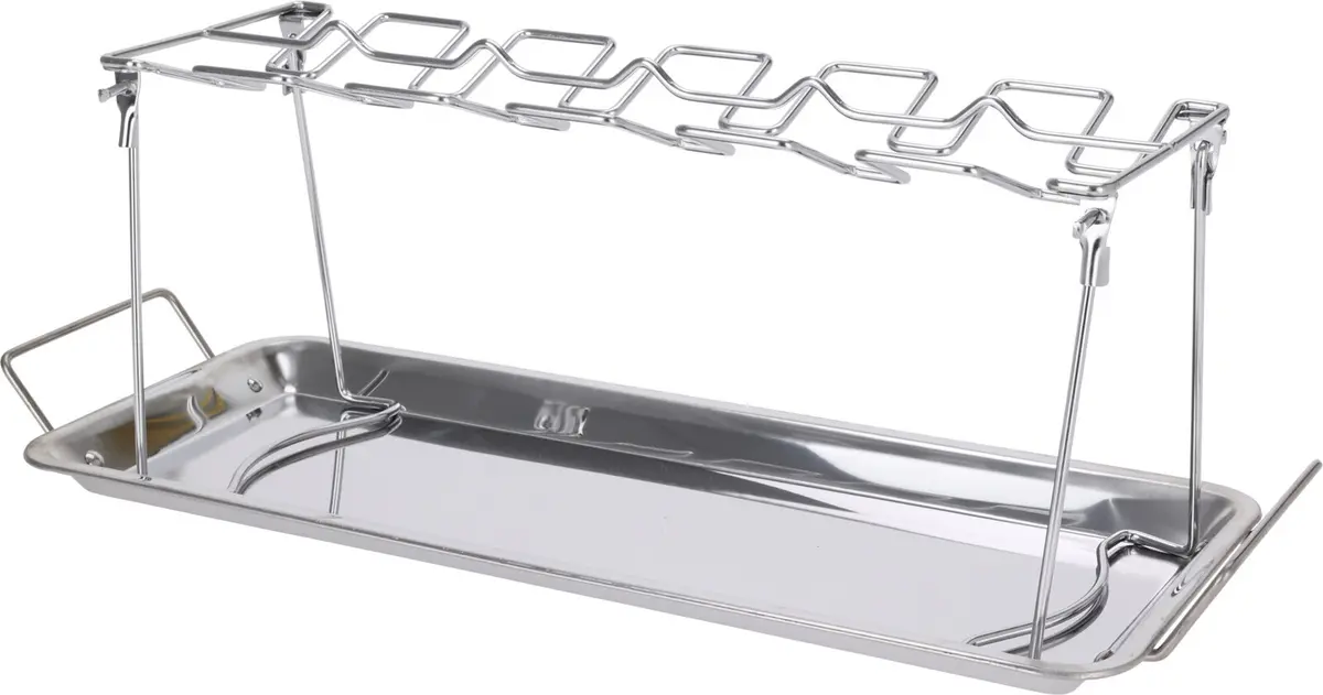 Cookinglife Bbq Kippenvleugelhouder Fire & Flavour - Metaal - Voor 12 Stuks Grillen 1